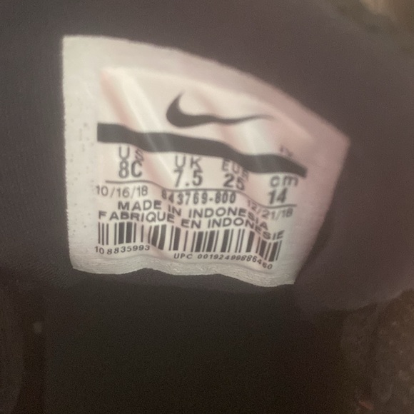 Nike shoes size US 8C ,Uk 7.5, 14cm color brown black - Picture 6 of 6